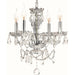 Provence Polished Chrome Clear Crystal 4 Light Chandelier - Chandeliers