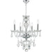 Provence Polished Chrome Clear Crystal 4 Light Chandelier - Chandeliers