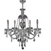 Provence Polished Chrome Clear Crystal 5 Light Chandelier - Chandeliers