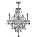 Provence Polished Chrome Clear Crystal 5 Light Chandelier - Chandeliers