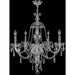 Provence Polished Chrome Clear Crystal 5 Light Chandelier - Chandeliers