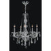 Provence Polished Chrome Clear Crystal 5 Light Chandelier - Chandeliers