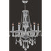 Provence Polished Chrome Clear Crystal 6 Light Chandelier - Chandeliers