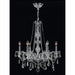 Provence Polished Chrome Clear Crystal 6 Light Chandelier - Chandeliers