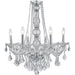 Provence Polished Chrome Clear Crystal 6 Light Chandelier - Chandeliers