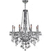 Provence Polished Chrome Clear Crystal 8 Light Chandelier - Chandeliers