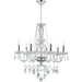 Provence Polished Chrome Clear Crystal 8 Light Chandelier - Chandeliers