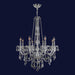 Provence Polished Chrome Clear Crystal 8 Light Chandelier - Chandeliers
