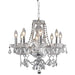 Provence Polished Chrome Clear Crystal 8 Light Chandelier - Chandeliers