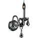 Provence Polished Chrome Chrome Crystal 1 Light Wall Sconce - Wall Sconces