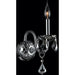 Provence Polished Chrome Chrome Crystal 1 Light Wall Sconce - Wall Sconces