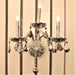 Provence Polished Chrome Chrome Crystal 3 Light Wall Sconce - Wall Sconces