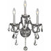 Provence Polished Chrome Chrome Crystal 3 Light Wall Sconce - Wall Sconces