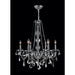 Provence Polished Chrome Chrome Crystal 6 Light Chandelier - Chandeliers