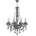 Provence Polished Chrome Chrome Crystal 8 Light Chandelier - Chandeliers