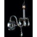 Provence Polished Chrome Golden Teak Crystal 1 Light Wall Sconce - Wall Sconces