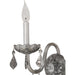 Provence Polished Chrome Smoke Crystal 1 Light Wall Sconce - Wall Sconces