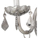 Provence Polished Chrome Smoke Crystal 1 Light Wall Sconce - Wall Sconces