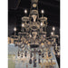 Provence Polished Chrome Smoke Crystal 12 Light Chandelier - Chandeliers