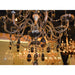 Provence Polished Chrome Smoke Crystal 12 Light Chandelier - Chandeliers