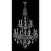 Provence Polished Chrome Smoke Crystal 15 Light Chandelier - Chandeliers