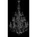 Provence Polished Chrome Smoke Crystal 25 Light Chandelier - Chandeliers