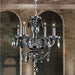 Provence Polished Chrome Smoke Crystal 4 Light Chandelier - Chandeliers