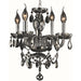 Provence Polished Chrome Smoke Crystal 4 Light Chandelier - Chandeliers