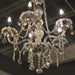 Provence Polished Chrome Smoke Crystal 5 Light Chandelier - Chandeliers