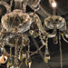 Provence Polished Chrome Smoke Crystal 6 Light Chandelier - Chandeliers