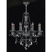 Provence Polished Chrome Smoke Crystal 8 Light Chandelier - Chandeliers