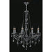 Provence Polished Chrome Smoke Crystal 8 Light Chandelier - Chandeliers