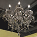Provence Polished Chrome Smoke Crystal 8 Light Chandelier - Chandeliers