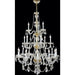Provence Polished Gold Clear Crystal 21 Light Chandelier - Chandeliers