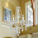 Provence Polished Gold Clear Crystal 8 Light Chandelier - Chandeliers