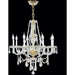 Provence Polished Gold Clear Crystal 8 Light Chandelier - Chandeliers