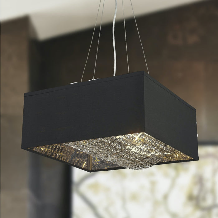 Ritz Silver 5 Light Pendant - Pendants