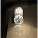 Saturn Polished Chrome Clear Crystal 9 Light Halogen Chandelier - Chandeliers