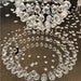 Saturn Polished Chrome Clear Crystal 9 Light Halogen Chandelier - Chandeliers