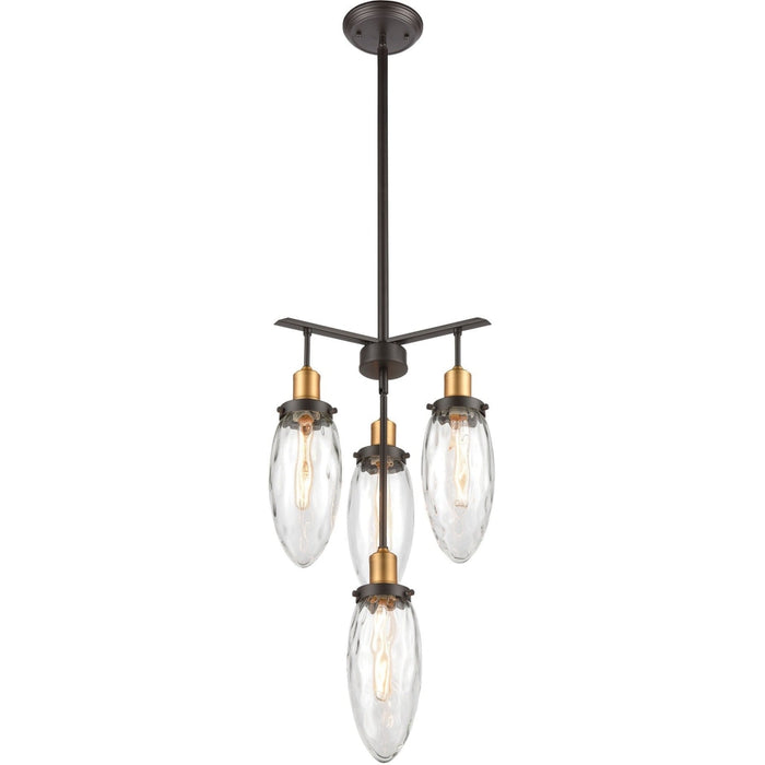 Shinzu Oil Rubbed Bronze Antique Brass Chandelier - Chandeliers