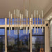 Sidney Matte Gold 34 Light LED Chandelier - Chandeliers