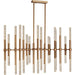 Sidney Matte Gold 34 Light LED Chandelier - Chandeliers