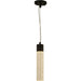 Sprite Graphite Black Clear Crystal 1 Light LED Pendant - Pendants