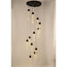 Sprite Graphite Black Clear Crystal 13 Light LED Pendant - Pendants