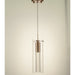 Sprite Matte Gold Clear Glass 1 Light LED Pendant - Pendants