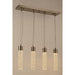 Sprite Matte Nickel Clear Crystal 1 Light LED Pendant - Pendants