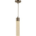 Sprite Matte Nickel Clear Crystal 1 Light LED Pendant - Pendants