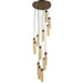 Sprite Matte Nickel Clear Crystal 13 Light LED Pendant - Pendants