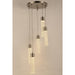 Sprite Matte Nickel Clear Crystal 5 Light LED Pendant - Pendants