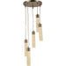 Sprite Matte Nickel Clear Crystal 5 Light LED Pendant - Pendants